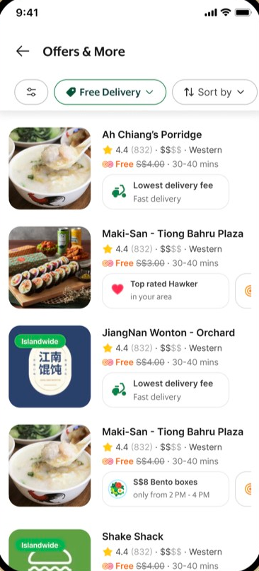 Restaurants ranked for affordable delivery